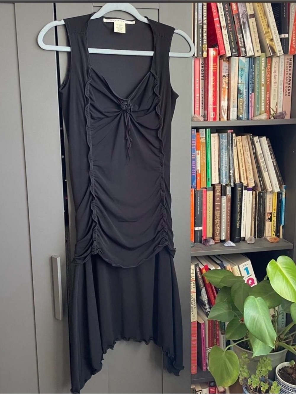 Max Studio Ruched Drop Waist Dress